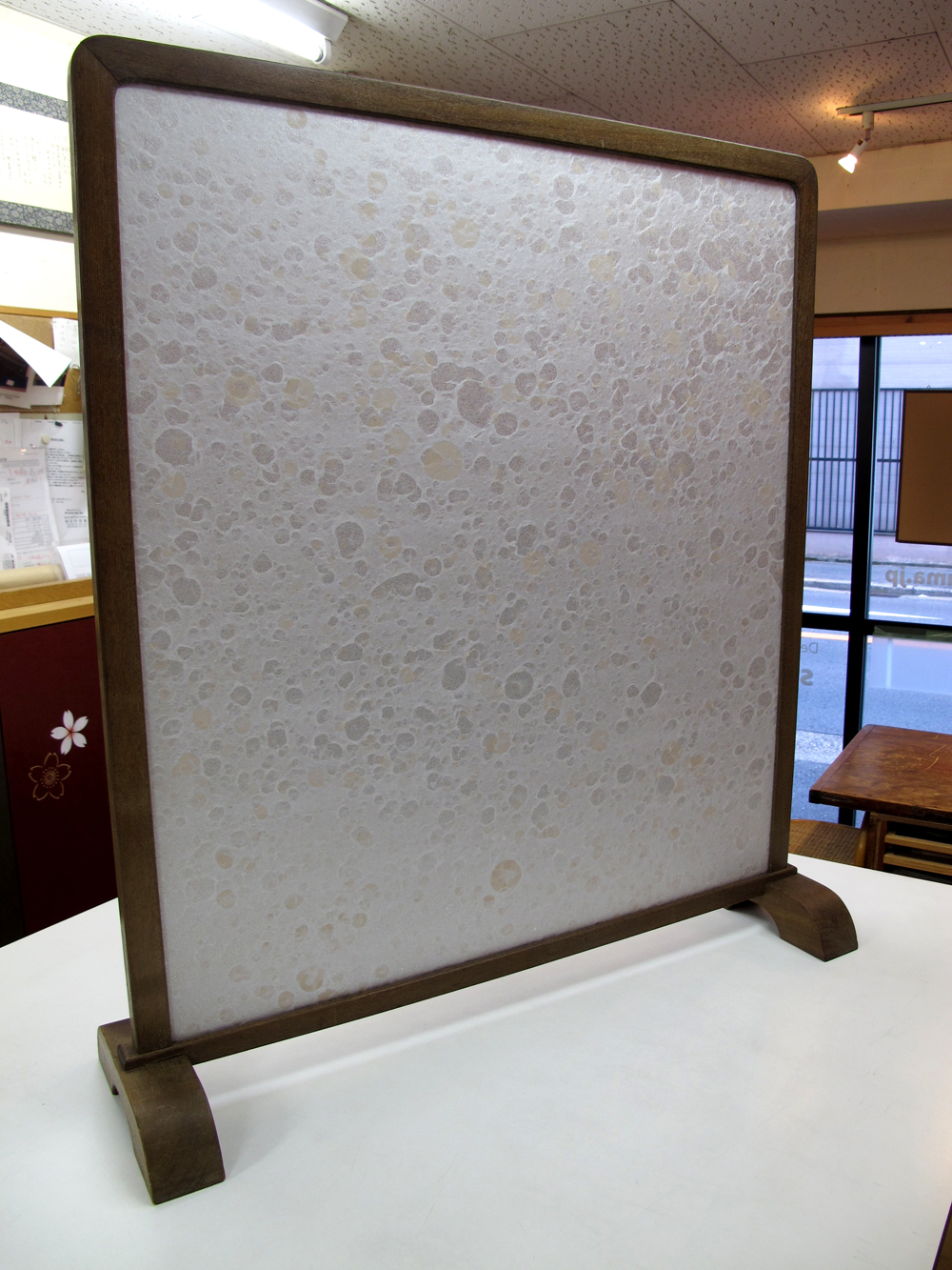 越前手漉き和紙の衝立