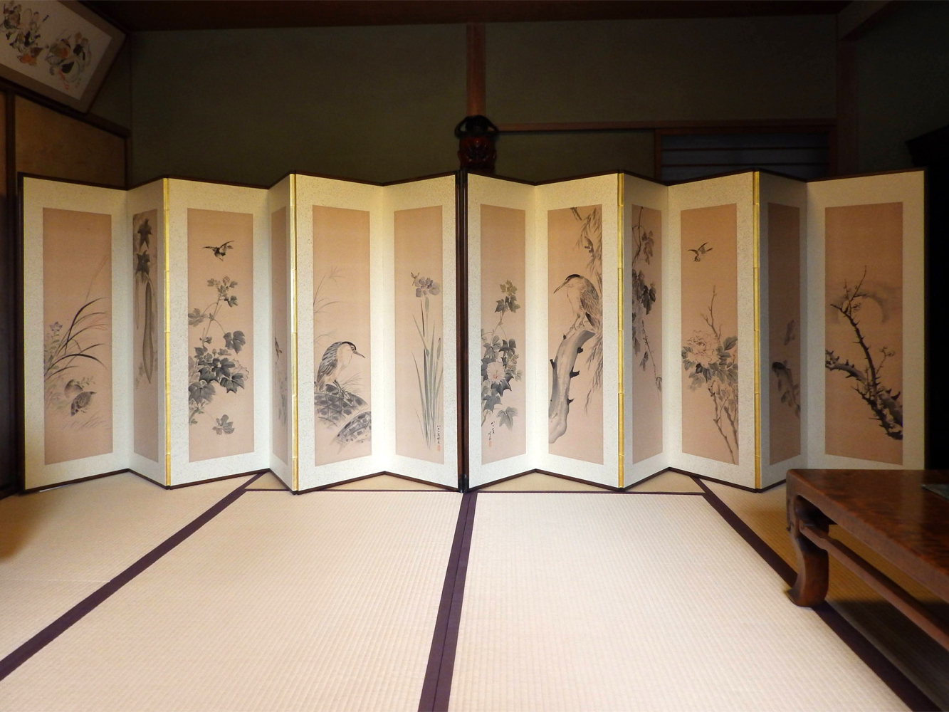 書画屏風・張替え