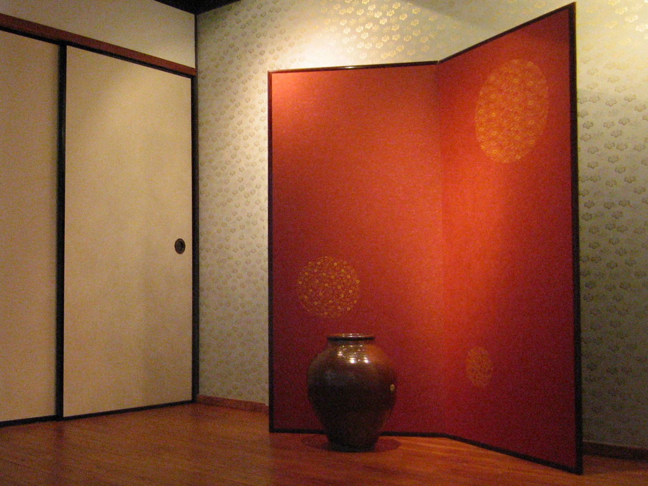 屏風　町家ふすま・伊勢型紙