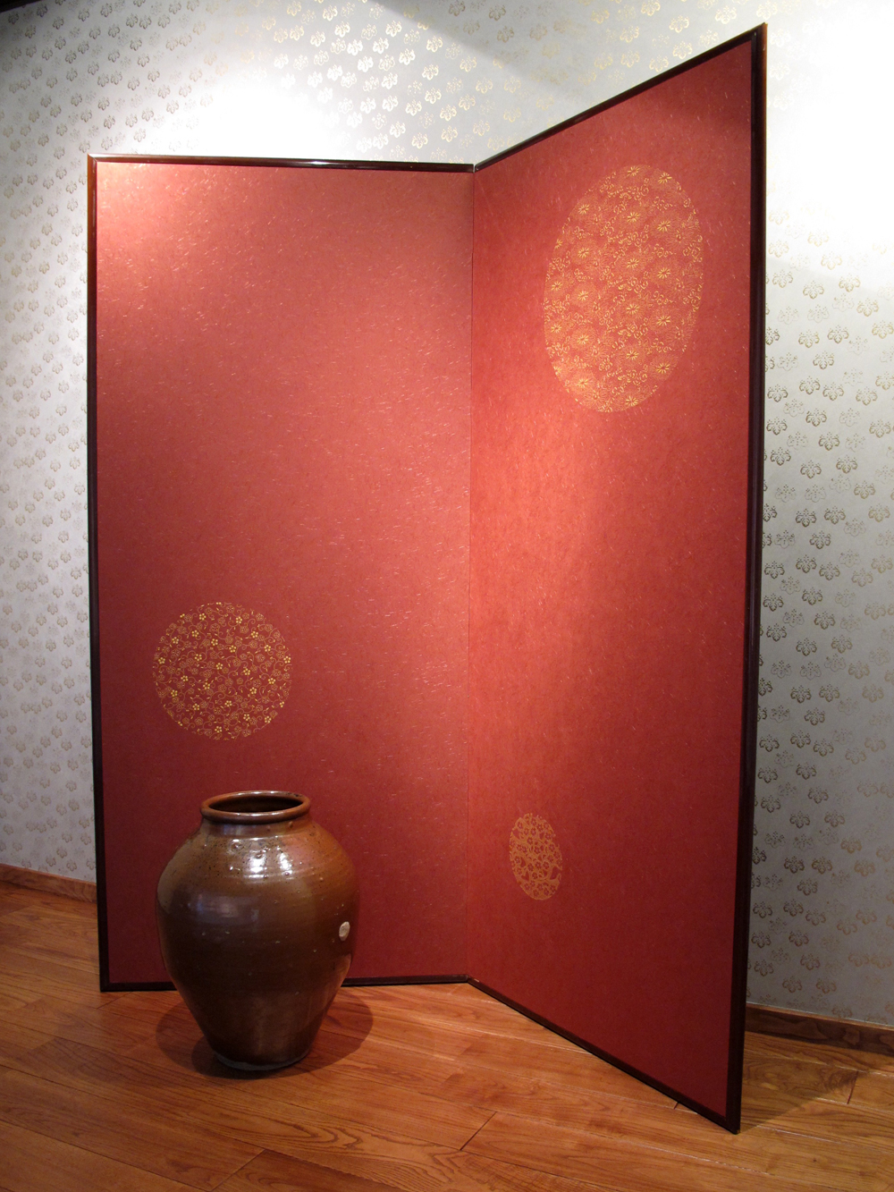 伊勢型紙の屏風