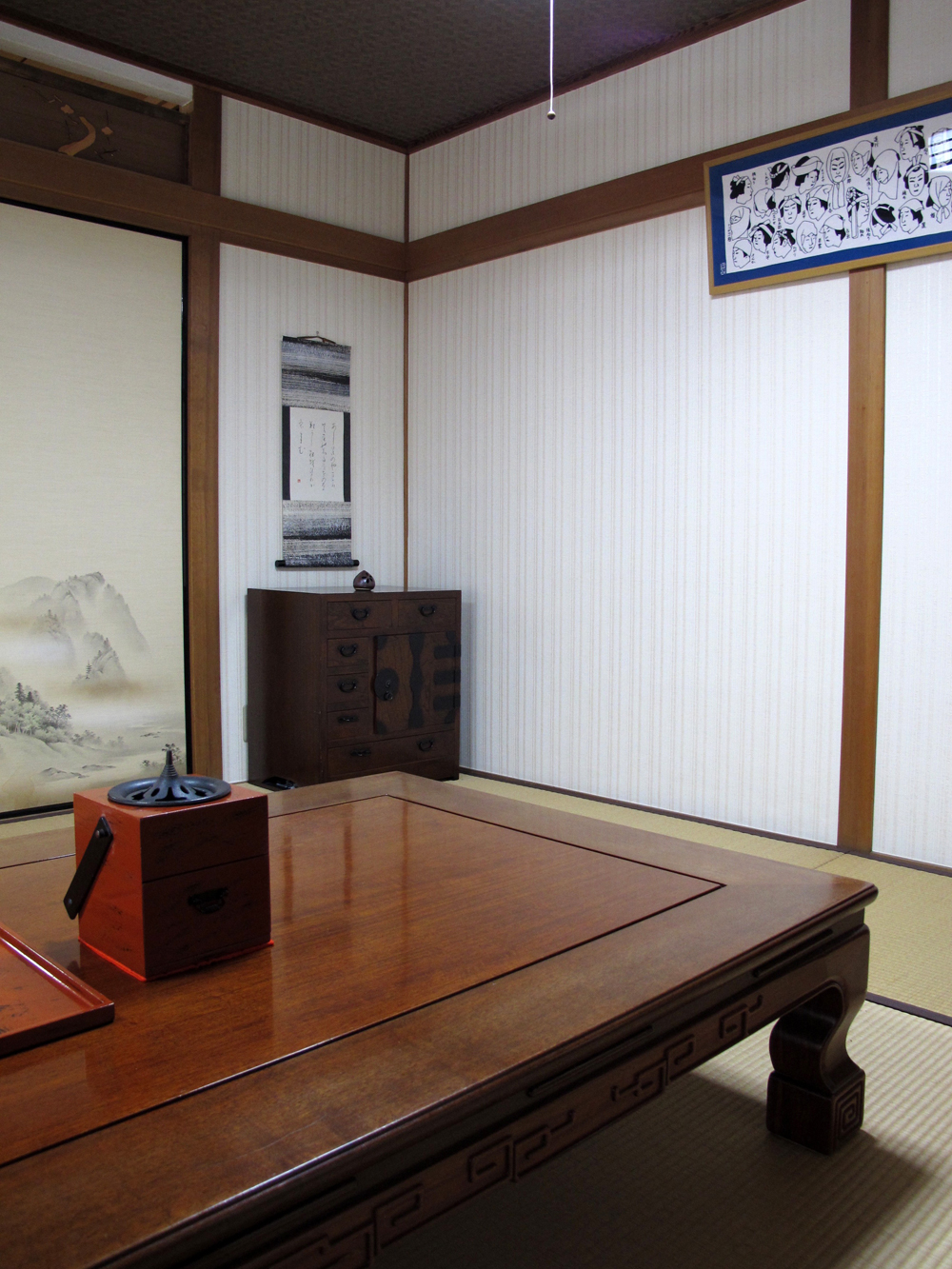 刷毛引き和紙の紙軸