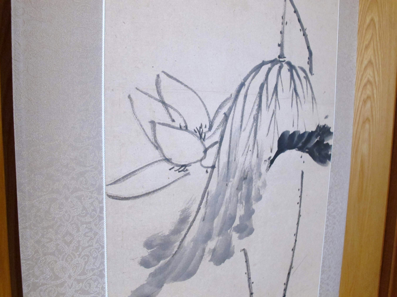 蓮の掛軸