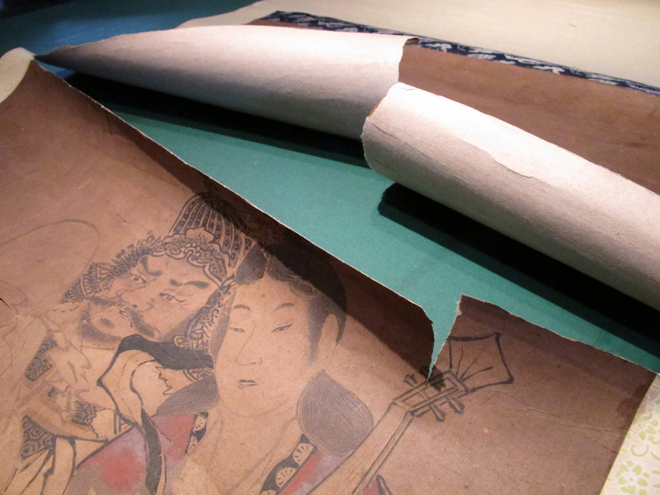 破れた掛軸 修復