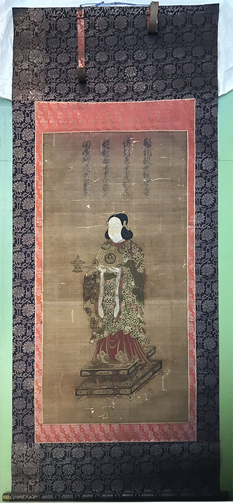 聖徳太子の古い掛軸