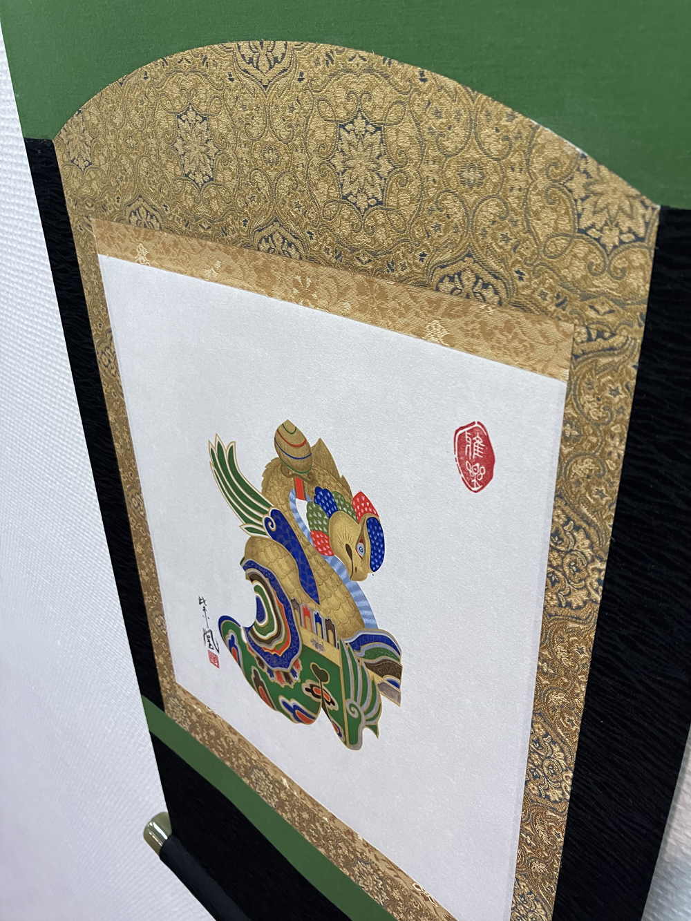 雅楽　貴德鳥兜の掛け軸