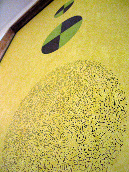 変形丸に十字・伊勢型紙・神戸市須磨区