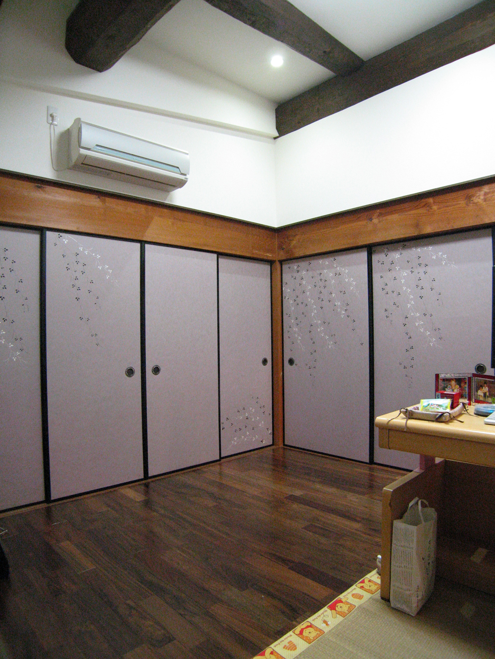 町家ふすま「萩」の襖（ふすま）