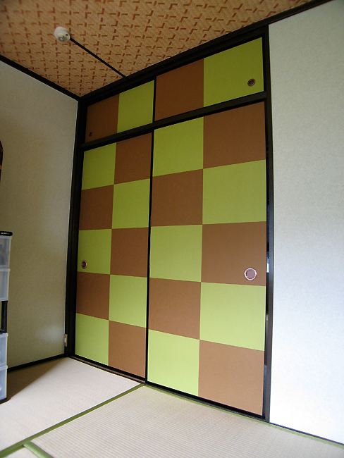 市松の襖