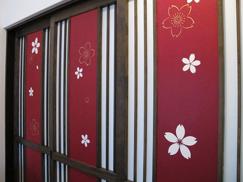 障子建具　玄関正面のおしゃれな障子