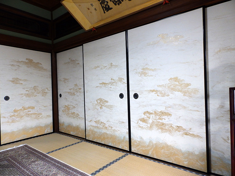 手漉きふすま紙「天祥雲」