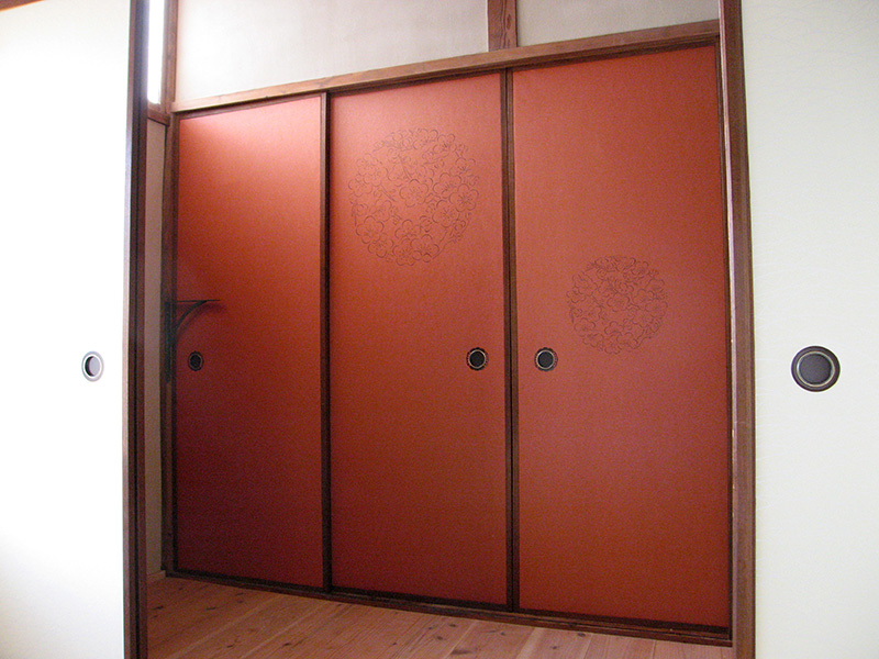 花丸の襖（ふすま）「ロータス」