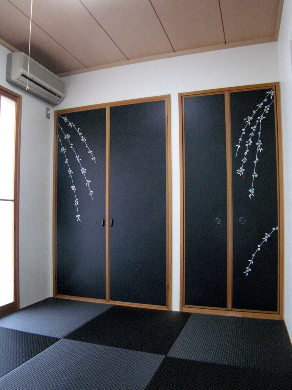 桜柄の襖
