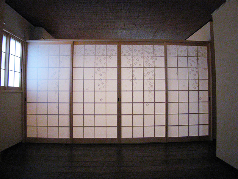 爛漫障子と 京からかみ「つぼつぼ」