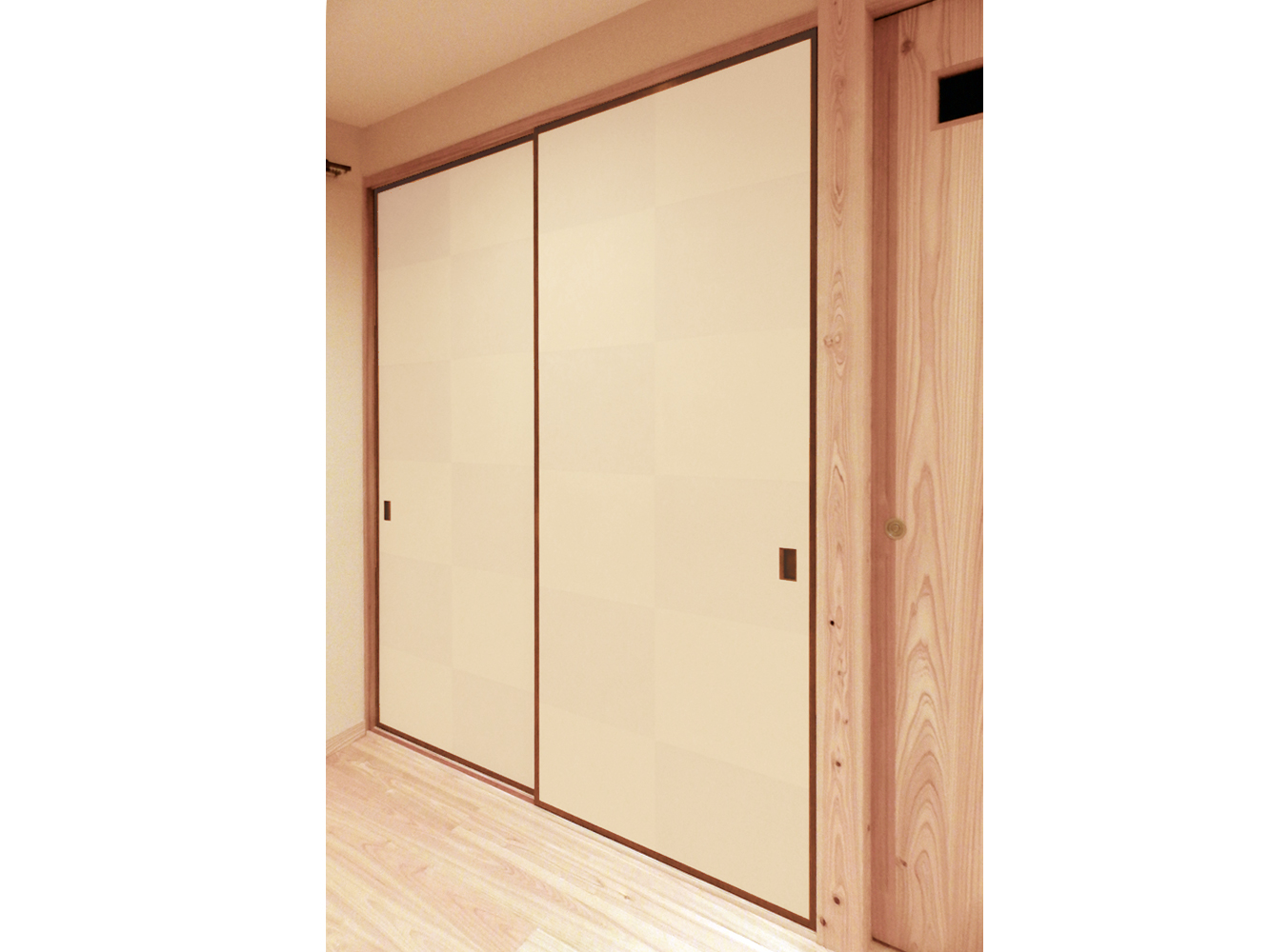 京からかみの襖（ふすま）「つぼつぼ」他