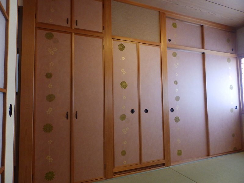 柿渋和紙　菊桜つなぎ