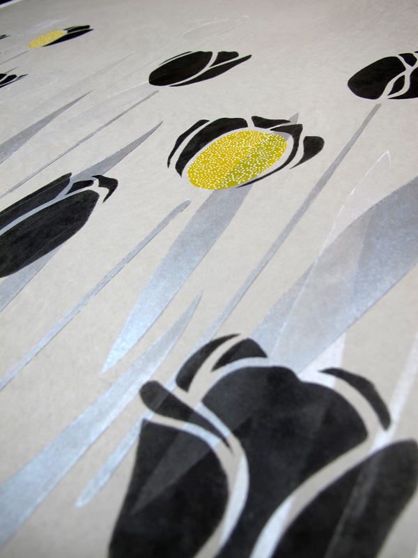 チューリップの襖