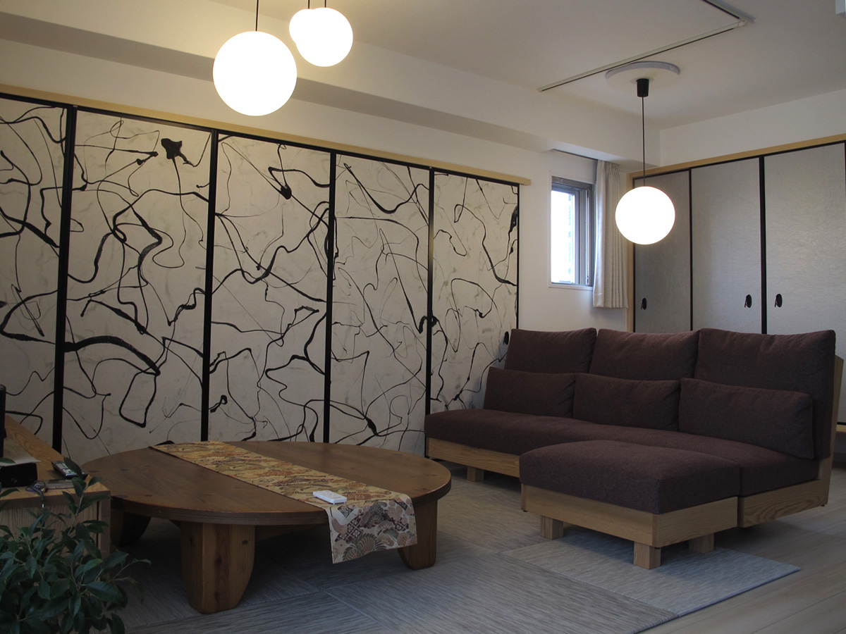 アート紙のふすま