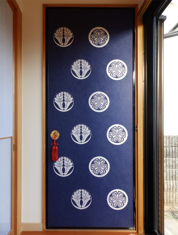 紋型紙のふすま