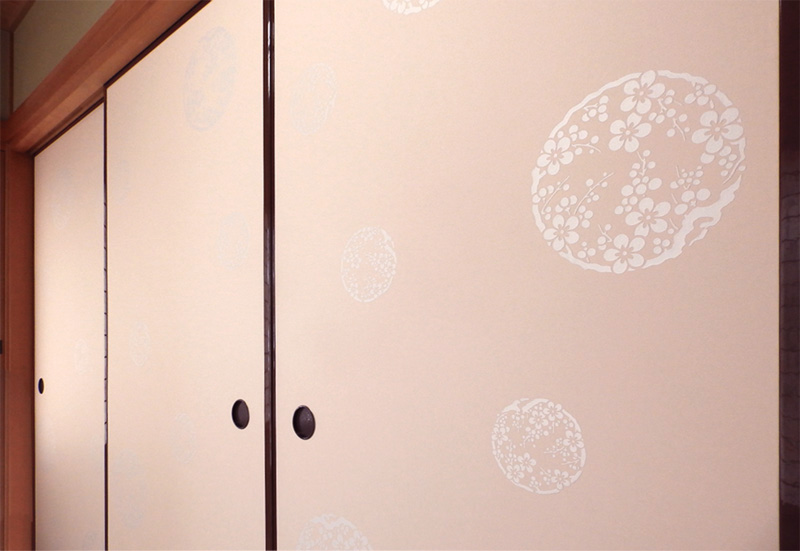 京からかみの襖