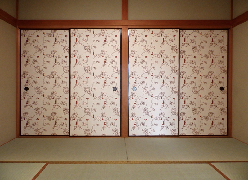 京からかみ 瓢箪の襖