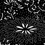 伊勢型紙_菊唐草