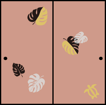 モンステラとホヌ