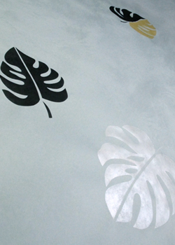 モンステラとホヌ_写真